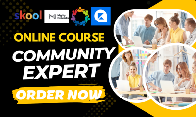 I will setup Skool online course and Skool community management