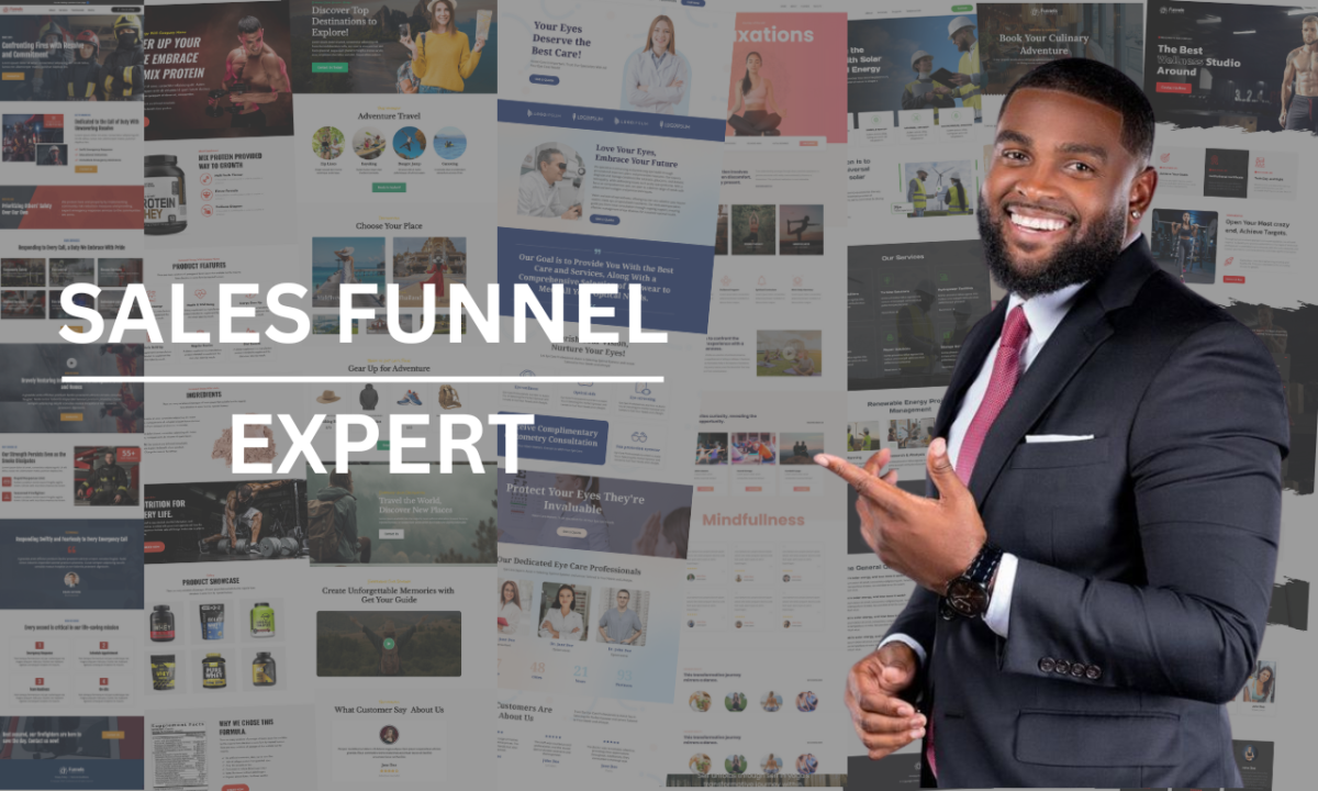 I will build gohighlevel sales funnel, systeme io, clickfunnel 2.0 landing page expert