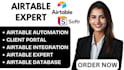 I will do Airtable Automation, Client Portal, Airtable CRM, and Script Integromat Softr
