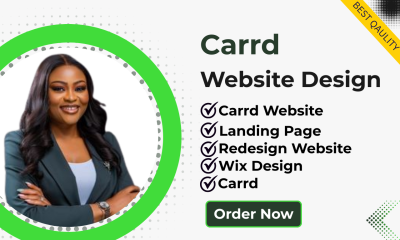 I Will Design Carrd Website Design Carrd and Redesign Carrd Website
