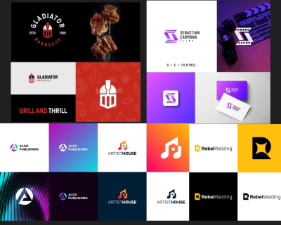 I will design playful, kid, fun, business colorful logo with modern brand identity kit