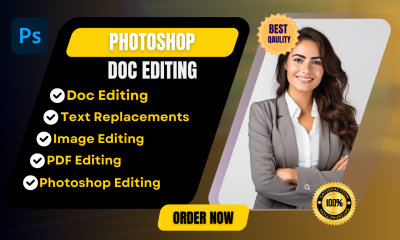 Photoshop Doc Editing, Image Editing & Text Replacements