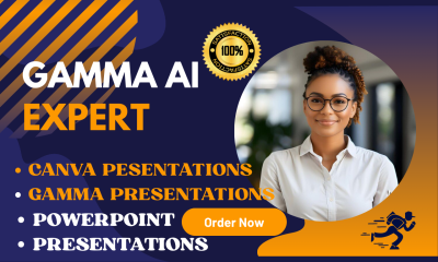 I Will Design Your Presentation with Gamma AI PowerPoint Presentation Canva Document