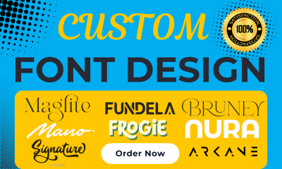 Design Custom Font, Typeface, Typography for You