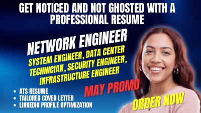 I will write network engineer fiber optic telecom technician iot engineer tech resume