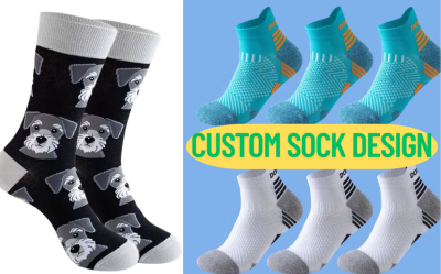 I will design custom sock pattern tech pack of sock funky sock footwear and shoe design