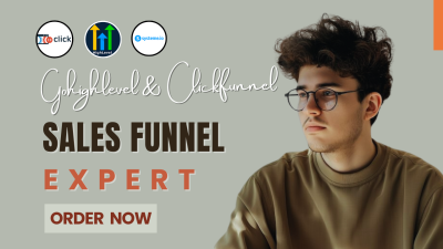 I will design GoHighLevel sales funnels, build ClickFunnels sales funnel & GHL websites