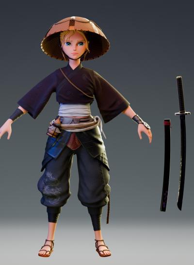 I will do 3D game character, 3D character design, 3D character model, stylized character