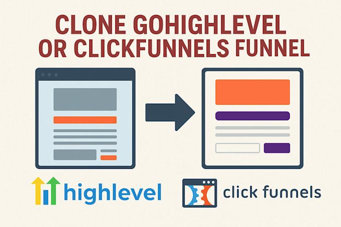 I will copy, clone, and build GoHighLevel Website, ClickFunnels, Funnel, Landing Page – VA