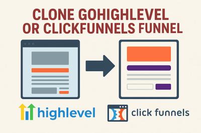 I will copy, clone, and build GoHighLevel Website, ClickFunnels, Funnel, Landing Page – VA