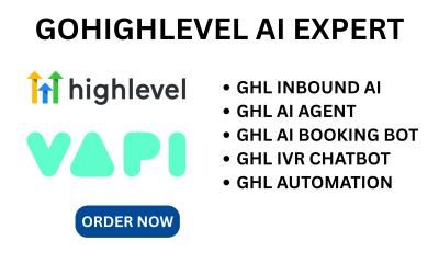I will do GoHighLevel Landing Page & Sales Funnel with VAPi AI GHL Sales Funnel