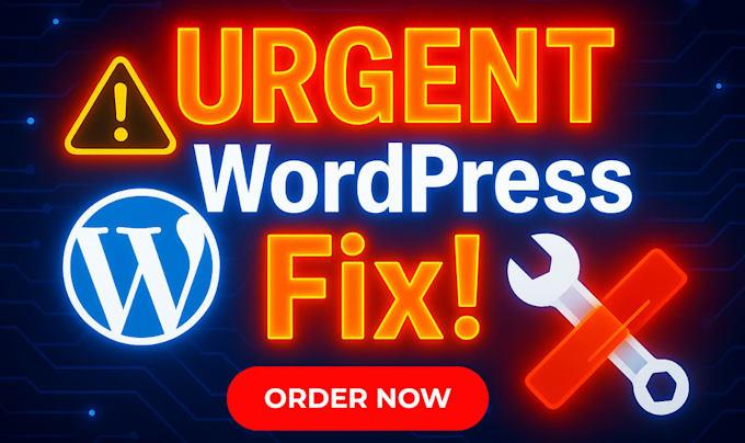 I will urgently troubleshoot and repair WordPress website or fix website errors fast