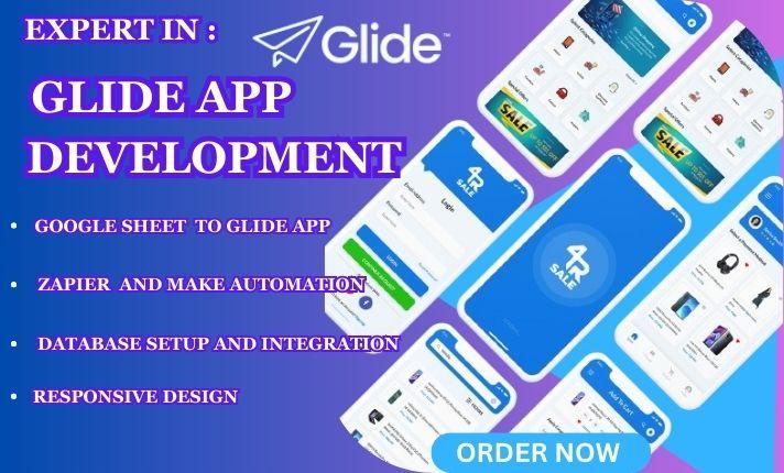 I Will Build Glide Mobile App, Desktop Web App, Convert Google Sheets and Excel to App