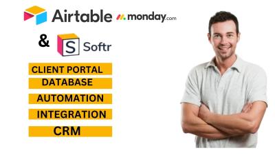 I will airtable, airtable database, airtable automation, client portal, airtable expert