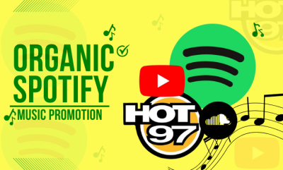 I will play song live on hot 97, do organic spotify, create ads, get real listeners
