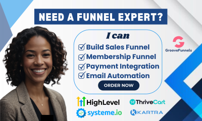 I Will Design GoHighLevel ThriveCart GrooveFunnels Systeme Sales or Membership Funnel