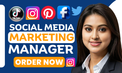 I will be your social media marketing manager instagram content creator, post design