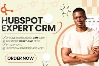 I Will Setup Your HubSpot CRM Automation, Workflow Setup, and Custom Integrations