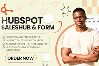 I Will Set Up HubSpot Marketing, Sales, and Service Hub with Forms and Workflows