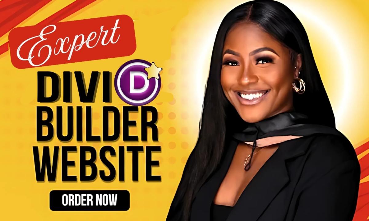I will design Divi website, Bricks website, Divi website builder, Bricks builder