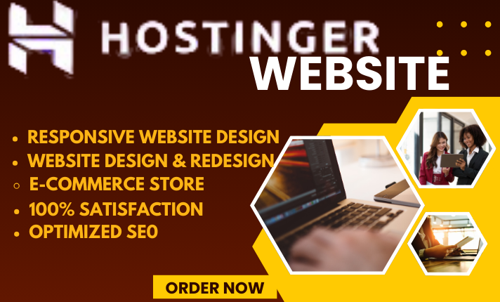 I will hostinger website design, hostinger website redesign, hostinger ecommerce website