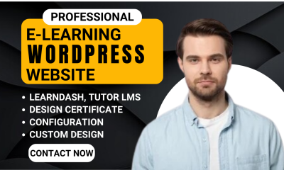 I Will Do E-learning Website Subscription Box LMS Development and Tutor LMS Pro