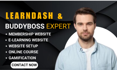 I will do LearnDash Website, LearnDash LMS, WordPress LMS, and E-learning Course
