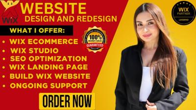 I will do Wix Website Design, Wix Website Redesign, Wix SEO