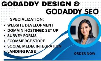 Godaddy Website Redesign & Ecommerce Optimization
