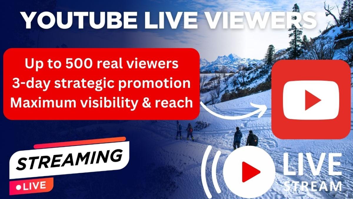 I will organically promote your YouTube live stream video to get real viewers