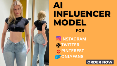 I Will Do Real AI Influencer Model for Pinterest, Twitter, Fanvue, Flux AI & More