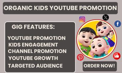 I will boost and grow kids YouTube channel with US traffic and monetization