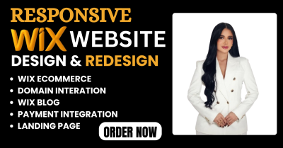 I will do Wix Website Design, Wix Website Redesign, E-commerce Website