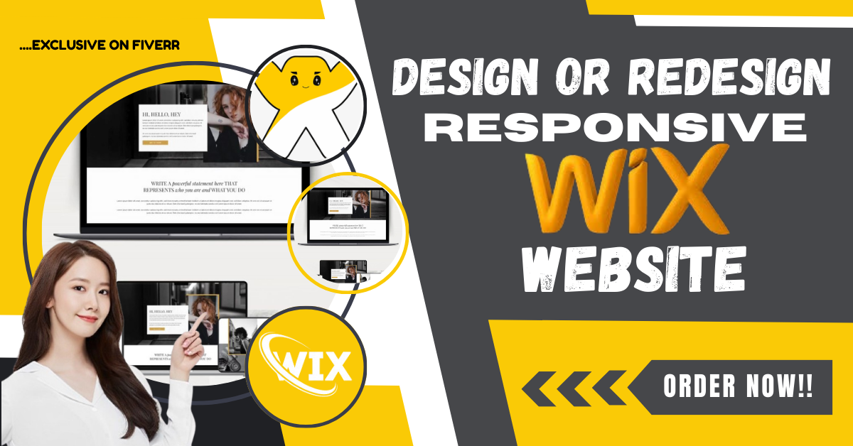 I will do Wix website design, Wix eCommerce website design, Wix website redesign, Wix Studio