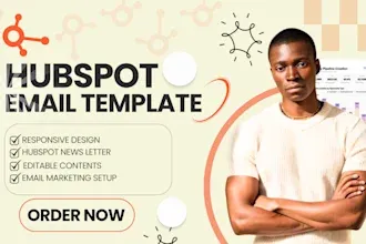 I will design professional HubSpot email templates and newsletters
