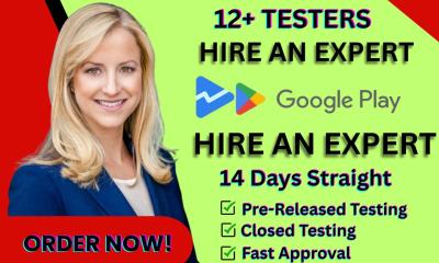 Provide 12 Testers or 20 Testers on Google Play Console for Closed Testing