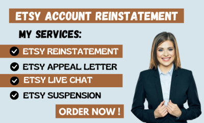 I will Reinstate Etsy Permanently Suspended Account | Etsy Appeal Letter & Live Chat Support
