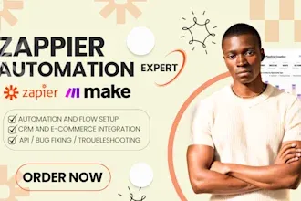 I will setup Zapier automation, Zapier webhook, Zapier integration, Zapier API expert