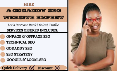 I Will Do Pro SEO of Your GoDaddy Website for Google Ranking