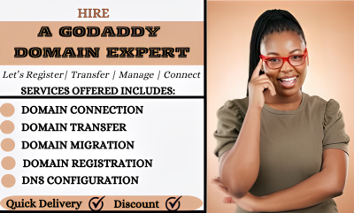 I will help you register, transfer, and manage your GoDaddy domain with confidence