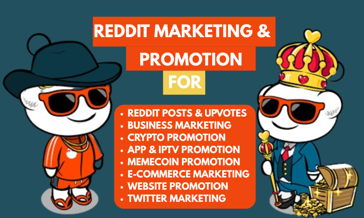 I will do crypto twitter promotion ai blog app iptv ecommerce saas via reddit marketing