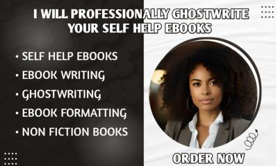 I will self help ebook writer self help book writing self help ebook editing self help