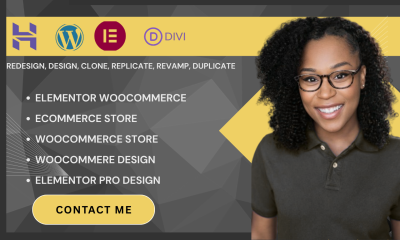 I will build online store with Elementor, Divi, WooCommerce, and Elementor Pro Expert