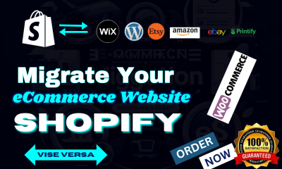 I Will Migrate Your E-commerce Store from Any CMS to Shopify Website Migration