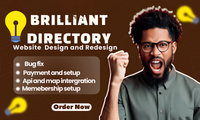I will WordPress directory websites design and automate brilliant directory with tools