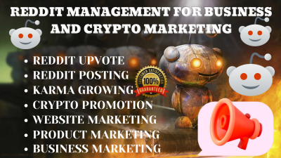 I will manage Reddit posts for business website, AI app, IPTV page, eCommerce product