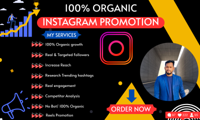 I will do super fast Instagram promotion with organic growth, reels promotion