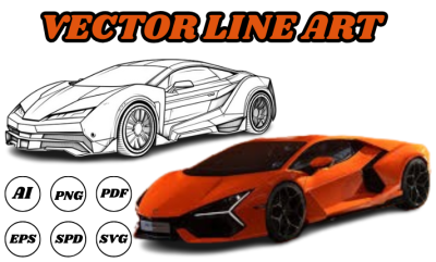 I will draw motorbike vector art line art line drawing vector tracing vector logo