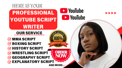 I Will Write You an Engaging Script for Your YouTube Channel