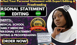 I Will Edit, Proofread, Rephrase, and Refine Your Personal Statement